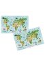 Podkładka na biurko dwustronna - Mapa świata